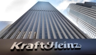 This general view shows the Kraft Heinz logo on The Aon Centre at the company's headquarters in Chicago, Illinois on May 14, 2025. Photo by SCOTT OLSON / GETTY IMAGES NORTH AMERICA / AFP