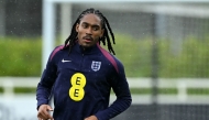 England's defender Djed Spence takes part in a training session at St George's Park in Burton-upon-Trent, central England, on September 3, 2025. (Photo by Oli Scarff / AFP) 