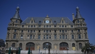 This photograph shows the historical Haydarpasa train station building at Kadikoy in Istanbul, on August 24, 2025. (Photo by Ozan Kose / AFP)