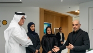 Minister of Communications and Information Technology, H E Mohammed bin Ali Al Mannai, participating in the AI and XR Sandbox Demo Open Day.