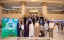 Members of the QRCS delegation and other delegates in Ashgabat.