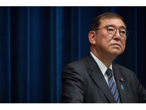 (Files) This picture taken on December 24, 2024, shows Japan's Prime Minister Shigeru Ishiba attending a press conference at the prime minister's office in Tokyo. (Photo by Yuichi Yamazaki / AFP)