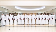 Attorney-General H E Dr. Issa bin Saad Al Jafali Al Nuaimi with the candidates during the inauguration yesterday.