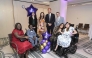 Britain's Prince Harry, Duke of Sussex, poses with previous WellChild award recipients (back L-R) Em Subinger, Evie Toombes and Dylan Bleach, and Ruky Anighoro (2L) with his mother Ufuoma, and Rhea Talwar (R) with her mother Purabi at the annual WellChild Awards in London on September 8, 2025. (Photo by Aaron Chown / POOL / AFP)