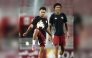 Qatar U-23 players during a training session. 