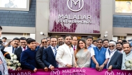 Bollywood actress and brand ambassador of Malabar Gold & Diamonds, Kareena Kapoor Khan with other officials during the inauguration of Birmingham showroom. 