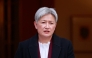 Australia’s Foreign Minister Penny Wong speaks during a press conference in Canberra on August 11, 2025. (Photo by Hilary Wardhaugh / AFP)
