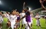 Qatar U-23 players celebrate after their win over India in this September 6 file photo.