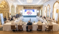 Industry leaders and global experts participating in the Al-Attiyah Foundation CEO Roundtable, yesterday.