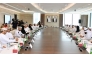 Officials from Qatar and Oman during the meeting at Qatar Chamber's headquarters in Lusail.
