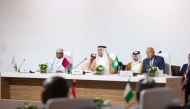 Prime Minister and Minister of Foreign Affairs H E Sheikh Mohammed bin Abdulrahman bin Jassim Al-Thani chairing the preparatory ministerial meeting yesterday.