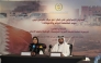 NHRC Chairperson H E Maryam bint Abdullah Al-Attiyah (left) and NHRC Secretary-General H E Sultan bin Hassan Al-Jamali during the meeting yesterday.
