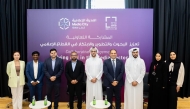 QRDI Council officilas and members of the Media City delegation during the visit.