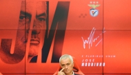 Portuguese coach Jose Mourinho attends a press conference during his official presentation as new Benfica coach, on September 18, 2025. (Photo by Patricia De Melo Moreira / AFP)
 