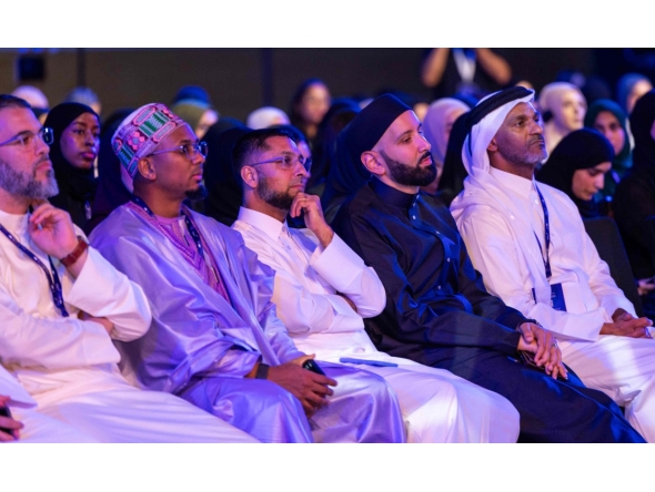 Dignitaries and guests at the opening ceremony at Multaqa (Education City Student Center).