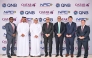 Indian Ambassador to Qatar H E Vipul with senior executives from QNB Group and Qatar Airways Group during the event.