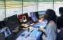 Students work in a simulated tower environment at the FAA Academy in Oklahoma City on July 9. Photo credit: Nick Oxford/For The Washington Post

