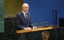 Luxembourg's Prime Minister Luc Frieden speaks during a United Nations Summit on Palestinians at UN headquarters on September 22, 2025. (Photo by Angela Weiss / AFP)