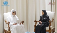 NHRC Chairperson H E Maryam bint Abdullah Al Attiyah speaking to QNA during an interview.