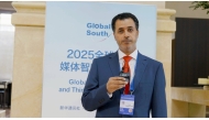Editor-in-Chief of The Peninsula Dr. Khalid bin Mubarak Al-Shafi while giving interview to Kunming TV Channel on the sidelines of the forum in China.