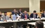 Minister of State at the Ministry of Foreign Affairs H E Dr. Mohammed bin Abdulaziz bin Saleh Al Khulaifi during the meeting in New York.