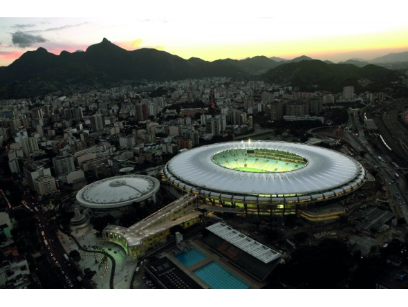 The panoramic view of the iconic Maracana Stadium in Rio de Janeiro, Brazil which will host the Copa America final in July 2019.

