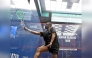 Egypt's Mostafa Asal in action against Frenchman Gregoire Marche.