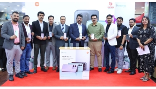 Officials during the launch of Redmi 15C 5G at Safari Mall.