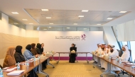 Minister of Social Development and Family H E Buthaina bint Ali Al Jabr Al Nuaimi chairing the Ministry’s first national meeting of volunteering partners. 