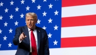 US President Donald Trump departs after addressing senior military officers gathered at Marine Corps Base Quantico in Quantico, Virginia, on September 30, 2025. (Photo by Jim Watson / AFP)