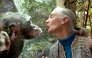 File: Jane Goodall, the world's foremost authority on chimpanzees, communicates with chimpanzee Nana, on June 6, 2004 at the zoo of Magdeburg in eastern Germany. (Photo by Jens Schlueter / DDP / AFP)
