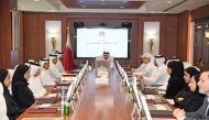 Chairman of the General Authority of Customs H E Ahmed bin Abdullah Al Jamal and other officials during the inauguration of the new ‘Customs Documents’ system.