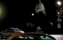 The US Capitol looms in the distance as a man rides his bike up Independence Avenue towards Capitol Hill, on the second day of the US government shutdown in Washington, DC, on October 2, 2025. Photo by Brendan Smialowski / AFP