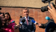 Former Czech Prime Minister and the leader of the ANO party Andrej Babis receives an interview in Ostrava, the Czech Republic, Oct. 3, 2025. (Photo by Dana Kesnerova/Xinhua)
