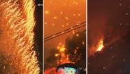 Screengrab of videos shared on social media. 