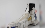 Sneakers Unboxed tells the story of sneakers, including over 200 pairs of sneakers alongside contextual images, film, and archival materials.