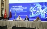 Speaker of the Shura Council H E Hassan bin Abdullah Al Ghanim and other delegates at the opening session of the Global Parliamentary Conference on Counter-Terrorism, in Istanbul, Turkiye, yesterday.