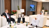 QC Chairman Sheikh Khalifa bin Jassim Al Thani, with Ambassador of Egypt to Qatar, H E Walid El-Faki. 