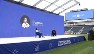 USA’s Carli Lloyd sharing her experience during a session on the last day.