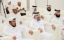 Undersecretary of the Ministry of Awqaf and Islamic Affairs, H E Dr. Sheikh Khalid bin Mohammed bin Ghanem Al-Thani and other officials at the press conference. 