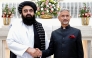This handout photograph taken and released on October 10, 2025 shows India's Foreign Minister Subrahmanyam Jaishankar (right) and his Afghan counterpart Amir Khan Muttaqi during a bilateral meeting in New Delhi. (Photo by India's Ministry of External Affairs / AFP) 
