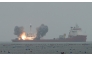 A Gravity-1 carrier rocket carrying a wide-field satellite and two experimental satellites blasts off from waters off the coast of Haiyang, east China's Shandong Province, Oct. 11, 2025. (Photo by Guo Jinqi/Xinhua)
