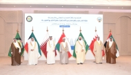 Minister of Justice and Minister of State for Cabinet Affairs H E Ibrahim bin Ali Al Mohannadi and Their Excellencies the Ministers of Justice of Gulf Cooperation Council during their meeting in Kuwait yesterday.