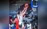 Al Sadd's Christos Bratsiakos drives to score during the match against Al Arabi.