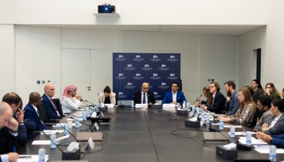  Ambassador Dr. Mohamed Ali Chihi with other officials at the roundtable.