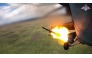 File:  An image taken from a handout footage released by the Russian Defence Ministry on August 21, 2024, reportedly shows a Russian Mi-35m attack helicopter firing rockets on Ukrainian Armed Forces at the border area of Kursk region in Russia. (Photo by Handout / Russian Defence Ministry / AFP)
