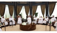 Minister of Municipality H E Abdullah bin Hamad bin Abdullah Al Attiyah in a meeting yesterday with Qatari farm owners.