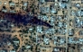 This handout satellite image by Vantor taken on October 26, 2025 and made available on October 31, 2025 shows smoke billowing from fires burning around El-Fasher Airport in El-Fasher. (Photo by Handout / Satellite image Vantor / AFP)

