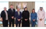 Minister of State for International Cooperation H E Maryam bint Ali bin Nasser Al Misnad during a meeting with Minister of State at the Irish Department of Rural and Community Development H E Jerry Buttimer and other officials.