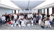 Participants during Qatar Foundation's Little Employee initiative programme hosted by 
Commercial Bank.